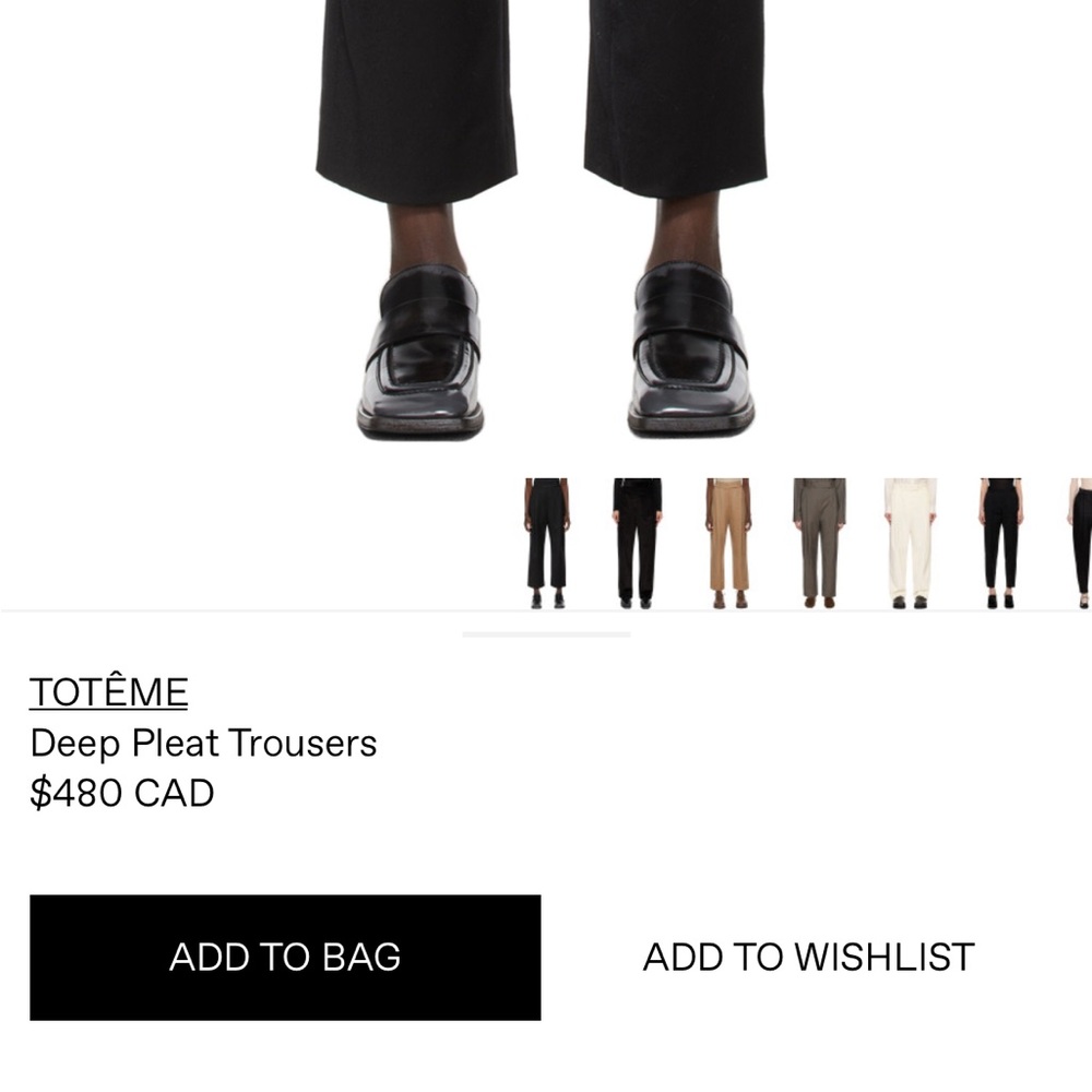 SOLD Toteme Deep Pleat Trousers - Picture 13 of 13